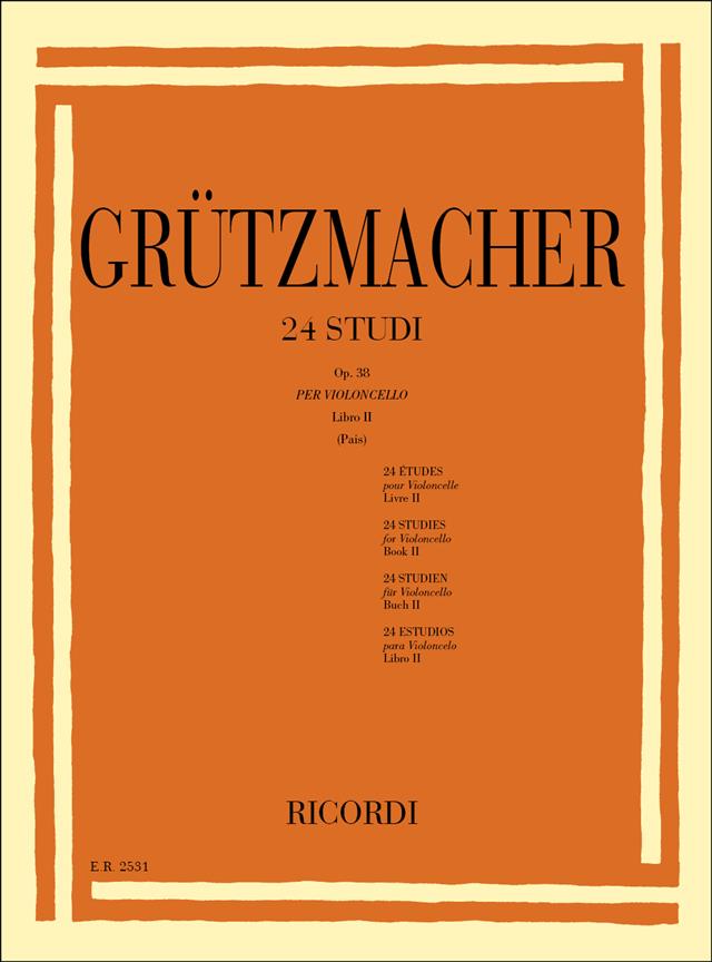 24 Studi Op.38 - Libro II (Pais) - pro violoncello